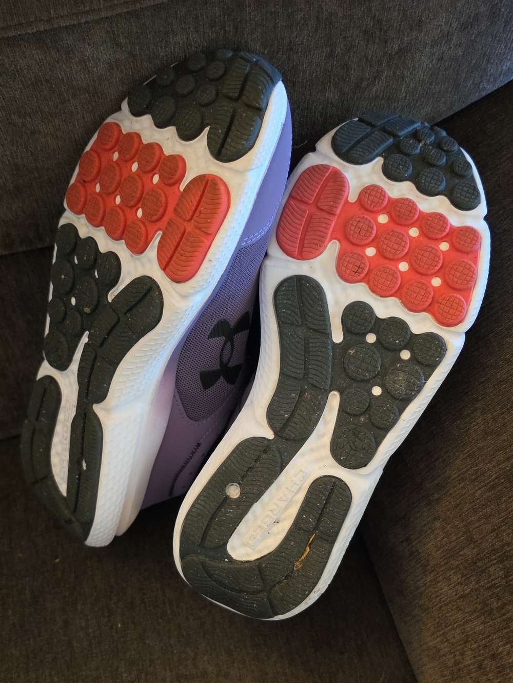 Under Armour Charged Assert 10 Purple and Black Sneakers - Picture 8 of 8
